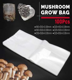 Planters potten 100 stcs champignon groei tas spawn media substraat hoge temperatuur pre afdichtbare tuinbenodigdheden pvc planten ventilaatzakken1991755