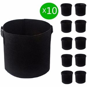 Planters Potten 10 stks 1/3/5/7 Gallon Grow Bags Container Tuinieren Stof Pot Plantaardige Groeiende Planter Tuin Bloem Planten