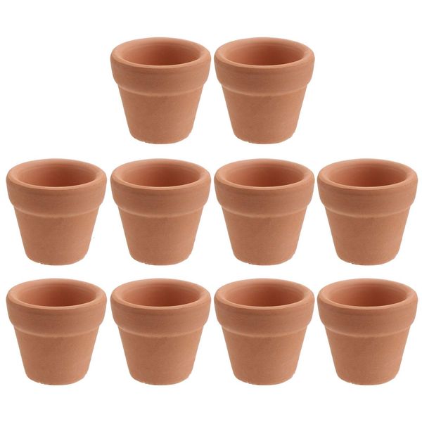 Jardinières Pots 10 Pcs Mini Pot En Terre Cuite Argile En Céramique Y Planteur Cactus Fleur Succent Pépinière Idéal Pour Les Plantes Artisanat Favor Drop De Dhe0J