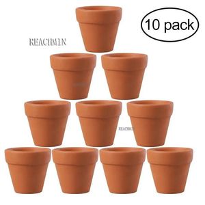 Pots de fleurs 10 pièces petit Pot en terre cuite argile céramique poterie planteur Cactus fleur succulente pépinière idéal pour les plantes artisanat 231215