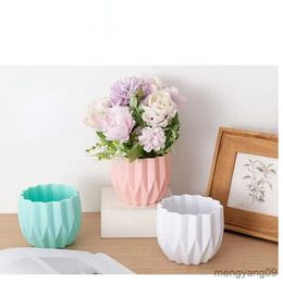 Jardinières Pots 1 pièces Mini pot de fleurs en plastique maison jardin décoration Pots moderne fleur ornement fleur Arrangement R230621