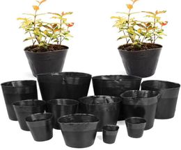 Planters Pots 20300 pièces 15 tailles de plastique cultiver pépinière Pot maison jardin plantation sacs pour légumes fleurs plante conteneur Sta2785922