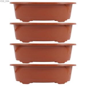 Plantenbakken Potten 4 stuks Plastic Bloempot Decoraties Kwekerij Planter Bonsai Boomhouder Tuin Planten Binnenpotten Eenvoudig 240325