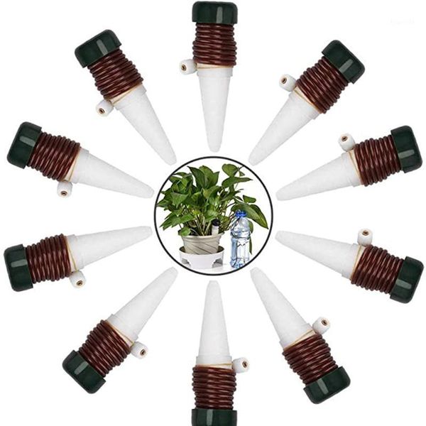 Macetas Macetas 45# 10 Piezas Plantas Conectores De Agua para Jardín Herramientas De Riego De Plantas Utomáticas Jardinería De Cerámica Accesorios para Interiores Y Exteriores