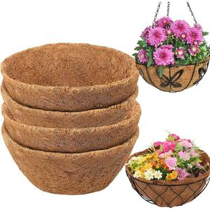 Planters Pots 4 pièces coussin de cocotier pour Pot de fleur en plastique carré jardinage mélange sol serrure conception tapis Pot de fleur plante changement coussin nouveau YQ240109