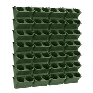 Planters potten 4 stks zelf water gevende bloempot muur hangende verticale vetplanten planten stapelbare wandplanter huistuingereedschap plastic bonsai pot 230503