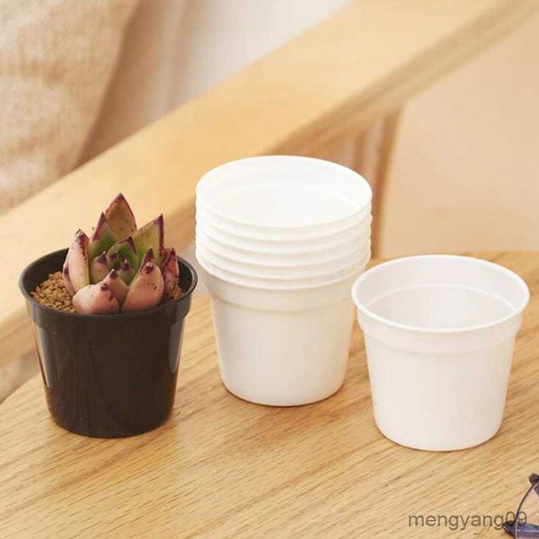 Fioriere Vasi 5/20x mini Vasi per piante da vivaio in plastica Scatola per fiori rotondi Contenitore Vaso da fiori per la casa Forniture da giardino per semi Piante grasse a1 R230620