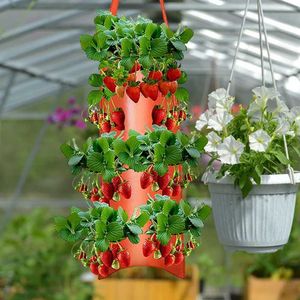 Planteurs Pots Mur de tissu à 8 trous Sac de croissance suspendue Balcon de jardin de nurserie et de croissance de plantes