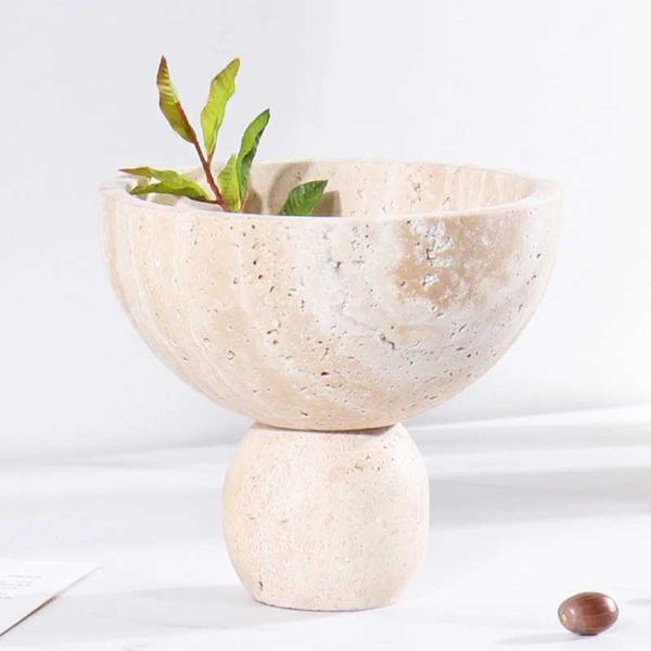 Jardinières Pots Ahunderjiaz Simple Marble Fruit Board salon Table basse de bureau