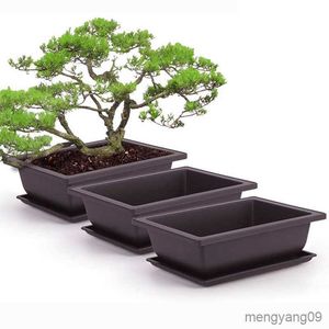 Plantenbakken Potten Buah Pot Bunga Imitasi Plastik Balkon Pot Bunga Bonsai Pembibitan Penanam Imitasi Pot Bunga R230807