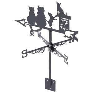 Jardinières Pots Cat souris en acier inoxydable intégralité du jardin décoration Kit de direction indicateur de direction métallique Q240429