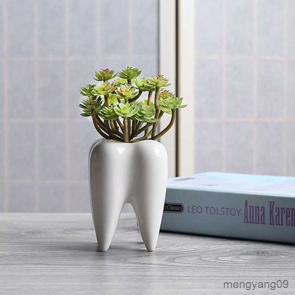 Jardinières Pots Pot De Plantes En Céramique Créativité Dent Pots De Fleurs Jardinières Succulentes Cactus Vases Plante De Bureau En Pot Maison Table Décorer R230620