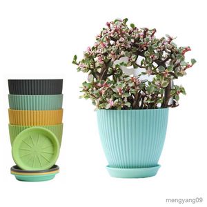 Jardinières Pots Couleur Mignon Macaron Planteur Plante Succulente Pot De Fleur Conteneur Avec Trou De Vidange Pot De Fleurs Figure Jardin Décor Ornement De Table R230620