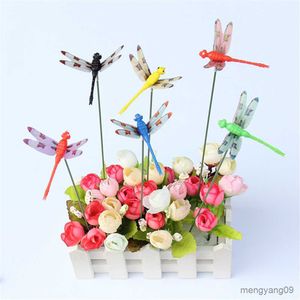 Plantenbakken Potten Dragonfly Stakes Outdoor Simulatie Dragonfly Stakes Yard Plant Lawn Decor Stick Flower Pot Garden Decoration Yard Art R230621