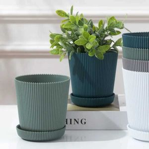 Planteurs Pots Flower Pots Artificial Flester Plant Series Plastic Decoration Collection Nursery Salon Balcon Plant Bonsaï POSSQ240517