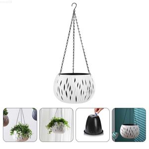 Jardinières Pots Goblincore Chambre Décor Suspendus Panier De Fleurs Jardinières Intérieur Pots Décorer Jardin Blanc Pp Jardinage Pépinière L230714