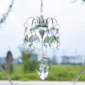 Planters potten H D Crystal Horse Eye Prism Sunshade gebruikt voor raamhangende decoratie Regenboog Making Hanger Home Garden Kerst Q240429