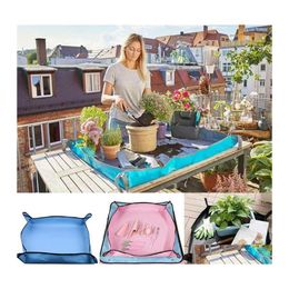 Jardinières Pots Maison Jardinage Opération Pad Plante Verte Balcon Pe Tapis Pot De Fleur Plateau Jardin Balkon Décoration Drop Delivery Patio Otk82