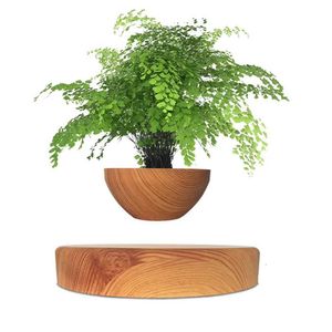 Planters potten HomeProduct DisplaySparped Air Bonsai Pot Roterende plantensmagnetische suspensie Bloemdecoratie Q240429