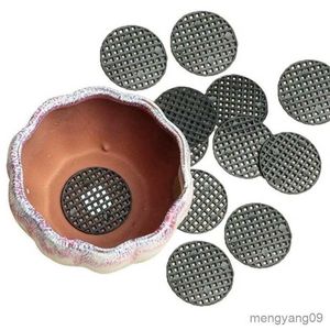 Plantenbakken Potten Hot! 10 stks Ronde Bloempot Mesh Pad Ademend Lekvrij Bodem Raster Mat Met Drainage Gat Bescherming Duurzaam Bonsai Thuis R230620