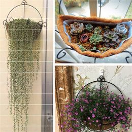 Plantenbakken Potten Menggantung Keranjang Liner Luar Ruangan Rumah Kebun Bantal Lingkaran Serat Kelapa Pengganti Pot Bunga