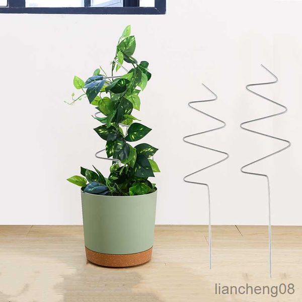 Macetas Macetas Planta de metal Escalada Maceta de interior Enrejado Soporte de enrejado Plantas creativas Soporte de escalada Soporte de ratán R230614