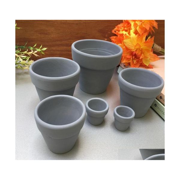 Pots de jardinières Mini Pot en Terre Cuite Argile Céramique Y Planteur Cactus Fleur Succent Pépinière Pots Jardin Pot4Cps Jno3 Qkxv 1486 T2 Drop Dh9Tx