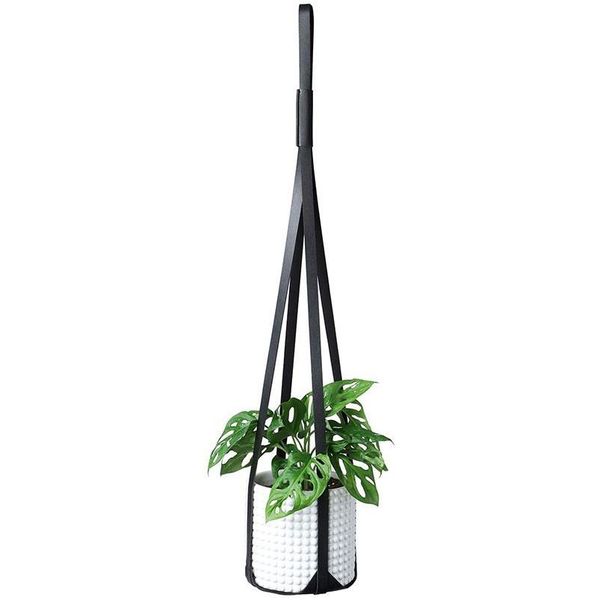 Macetas Macetas Modernas Colgador de plantas de cuero Plantas Colgantes Correa Techo de pared moderno Colgante para maceta Interior Exterior Zyya994 Dhv2Y