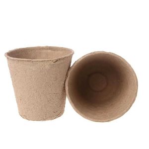 Planteurs Pots Organic biodégradable Biodégradable Eco-Friendly Planting Tools 8cm Garden Paper Pot Plant Apentizer Cup Flower Nursery Pot Pot D4