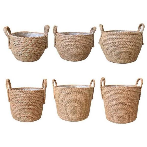 Planters Pots Panier De Rangement En Rotin Osier Dherbe Mer Pot Fleurs Pour Le Linge Vente Livraison Directe 210615 Drop Delivery H Otwfv