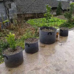 Pots de jardinières, sacs de culture de plantes, Pots de plantes en feutre, sac de plantation de pommes de terre de jardin avec poignée, Pots de fleurs bonsaï épais