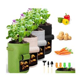 Planters potten planten kweekzakken huizen tuin aardappel pot kas groente groeien hydraterende jardin verticale tas gereedschap vtky2124 dhxhw