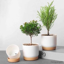 Jardinières Pots Pot Bunga Ringan Pot Tanaman Sukulen Lapisan Ganda Pot Bunga Sukulen Kecil untuk Taman R230807