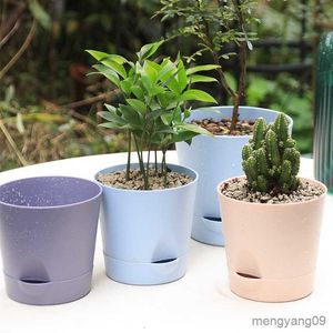 Plantenbakken Potten Self Watering Plant Bloempot Planter Huis Tuin Indoor Outdoor Plastic Potten R230621