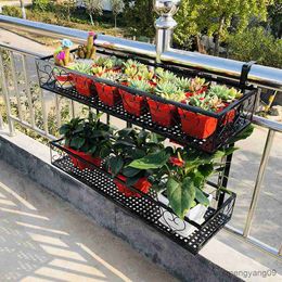 Plantenbakken Potten Enkele Laag Bloempot Rek met Haak Holle-out Versterkte Staande Type Planter Pot Container tuinieren Tool R230621