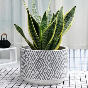 Planters Potten Stand Indoor Flower Pot Nordic Style Large Milieu Vintage Ceramic Semillas Plantas Huishoudelijke producten BC50HP