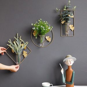 Planters potten muur gemonteerd vaas huisdecor hangende bloemwand hydrocultuur woonkamer ation modern met ijzer frame 230330