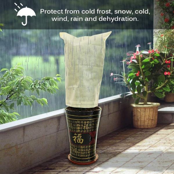 Jardinières Pots couverture chaude arbre arbuste plante sac de Protection Protection contre le gel cour jardin hiver contre pousses couronnes protecteurs