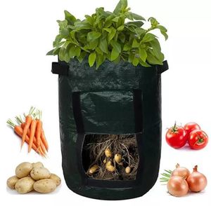 Planting groei tas plantaardige buiten verticale opknoping open stijl chili tomaten aardappel aardbei planter voor het kweken van aardappelen potten