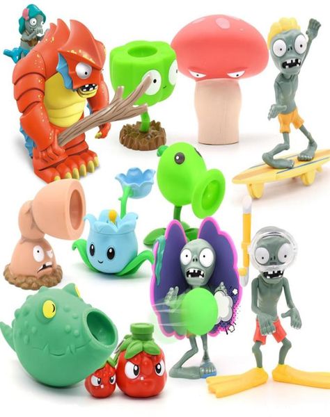 Plantes vs zombies 2 grande vague plage guacodile tuba coquille surfeur zombie paysan enfants figurine modèle jouet cadeau d'anniversaire 20127415010