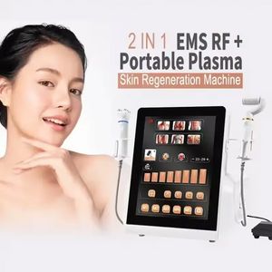 Machine de beauté au Plasma 2 en 1 RFEMS, lifting du visage, traitement des cicatrices, élimination des vergetures, dispositif de levage des paupières