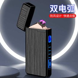 Plasma Dual ARC Touch Sensitive Lighter USB Oplaadbaar Winddicht Vlamloos cadeau voor mannen EWDR
