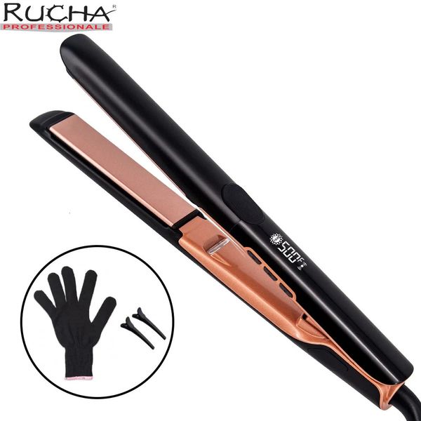 Plancha de pelo de Plasma 500F, plancha de pelo, tratamiento de queratina para cabello rizado, recupera las planchas de pelo dañadas 240119