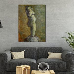 Gipsbeeldje van een vrouwelijke torso V handgeschilderde Vincent van Gogh canvas kunst impressionistische schilderkunst voor modern interieur