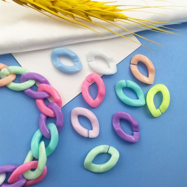 Connecteurs de chaîne en plastique acrylique en forme de U pour porte-clés collier bracelet fabrication de bijoux fournitures résultats composants accessoires cadeau de noël en gros
