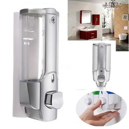 Plastic Bath Vloeistof Hand Machine Douche Shampoo Wandmontage Shampoo Dispensers Hand Operated Hotel Home Liquid Soap Dispenser T3i5852-3