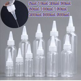 Botella de plástico Consejo de aguja de la aguja Emulsión Pet Vaque del envasado vacío Contenedor de viaje portátil Cosmético recargable Líquido 240425