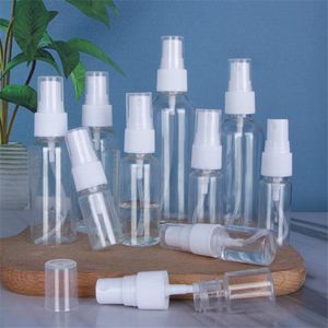 Plastic flessen transparante lege spuitfles Cosmetische parfum navulbare container 10 ml 20ml 30ml 50ml 60ml 80ml 100ml 120ml