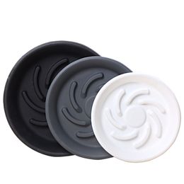 Pot de fleurs rond en plastique respirant pour plantes succulentes, plateaux pour plantes, fournitures de jardin intérieure et extérieure, décoration