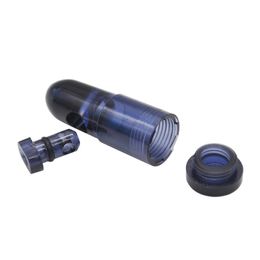 Plastic Bullet Snuff Acrylic Dispenser Raket Metalen Kogels Snuff 4 Kleuren 48mm Voor Snirt Mini Roken Pijp Hookah Pipes Bongs